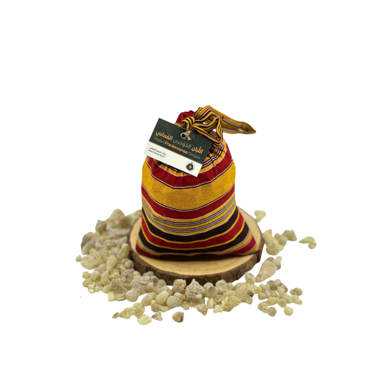 <span class="pname-ar notranslate" lang="ar">لبان حوجري عماني علاجي</span><br> <span class="pname-en notranslate" lang="en">Omani Hojari Frankincense (Medicinal)</span>